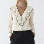 Front view of Belle Blouse long sleeve