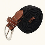 Front view of Black Bergman Leather
