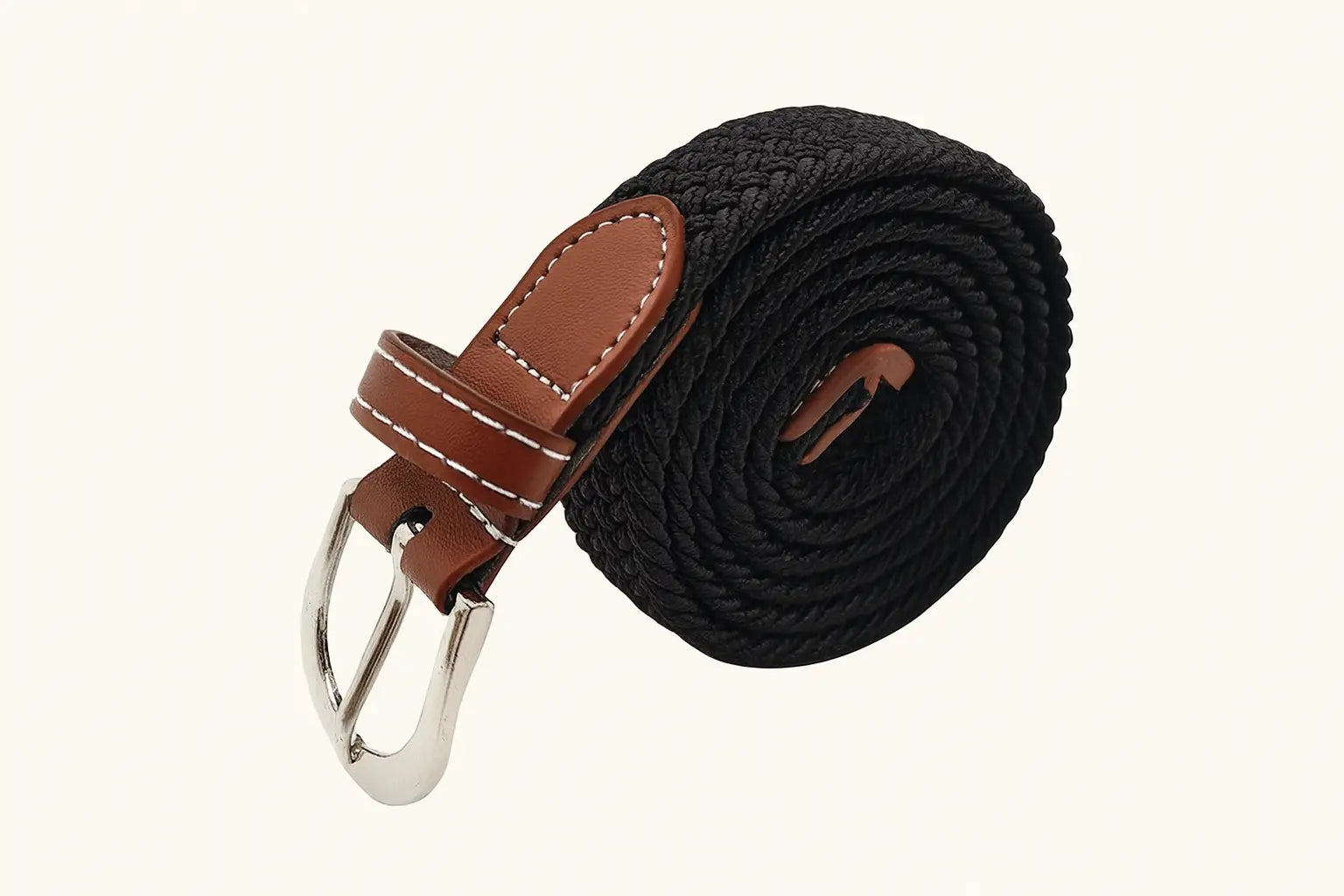 Front view of Black Bergman Leather