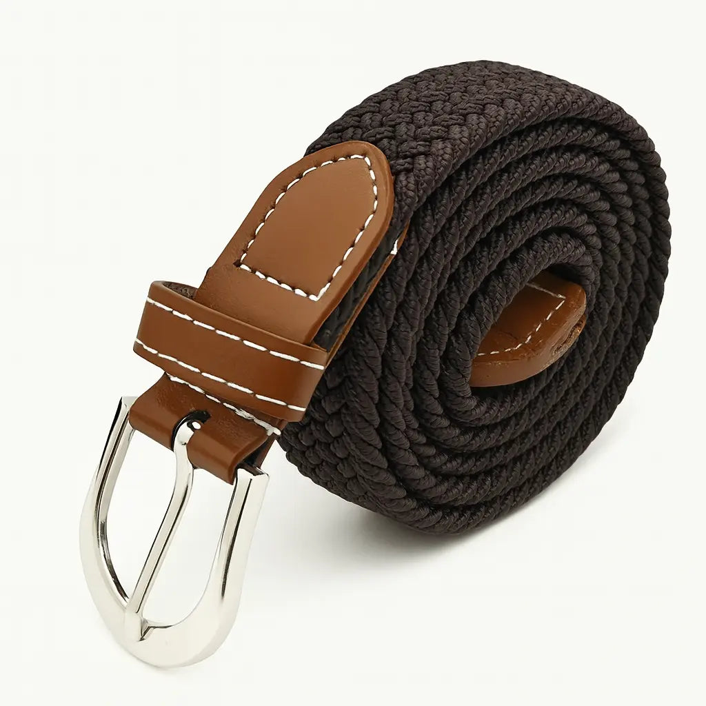 Front view of Coffee Bergman Leather