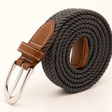 Front view of Grey Bergman Leather