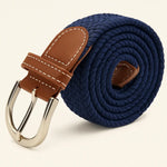 Front view of Navy Blue Bergman Leather