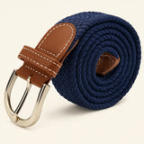 Front view of Navy Blue Bergman Leather