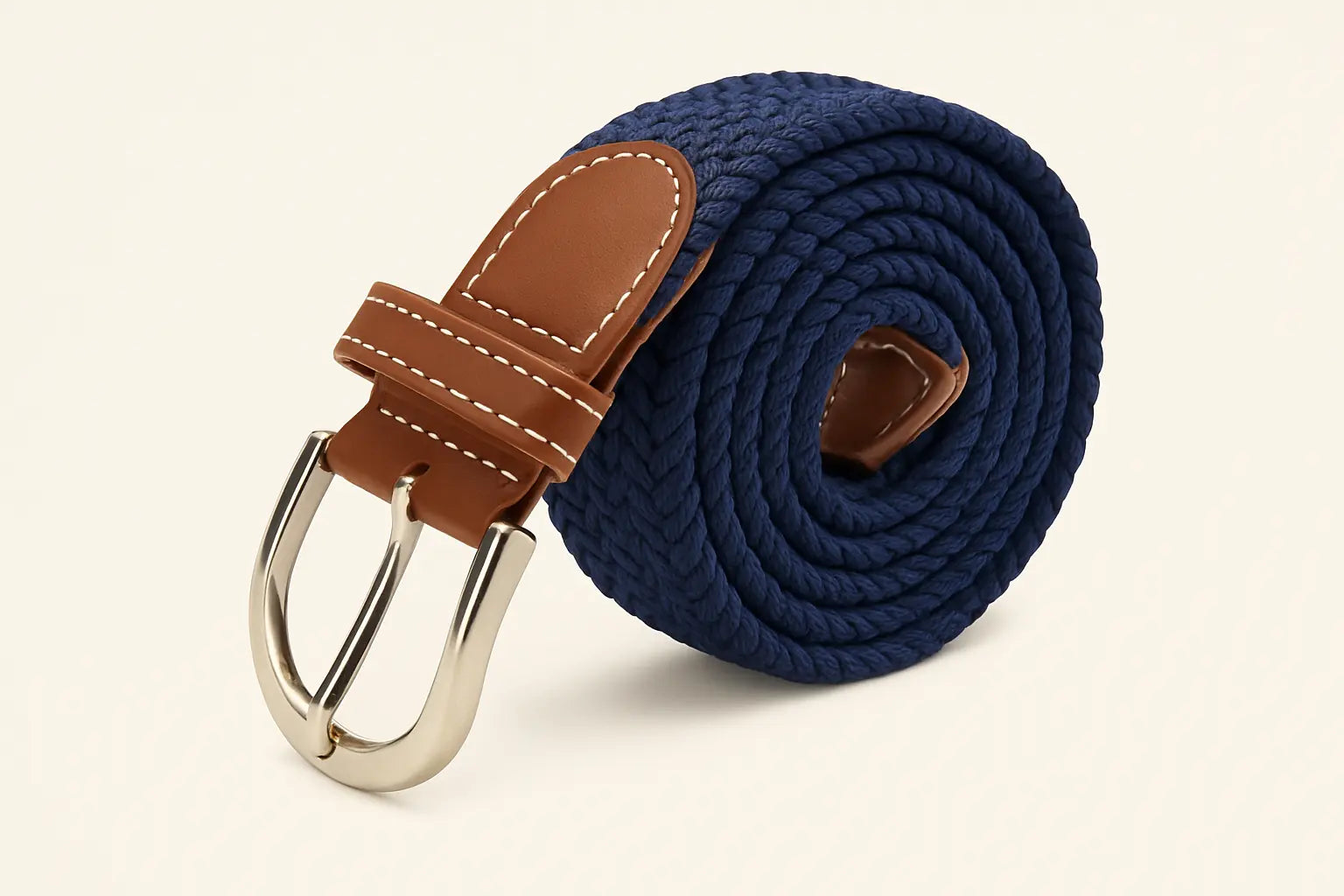 Front view of Navy Blue Bergman Leather