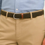 Bergman Leather shown in a lifestyle setting, full length view