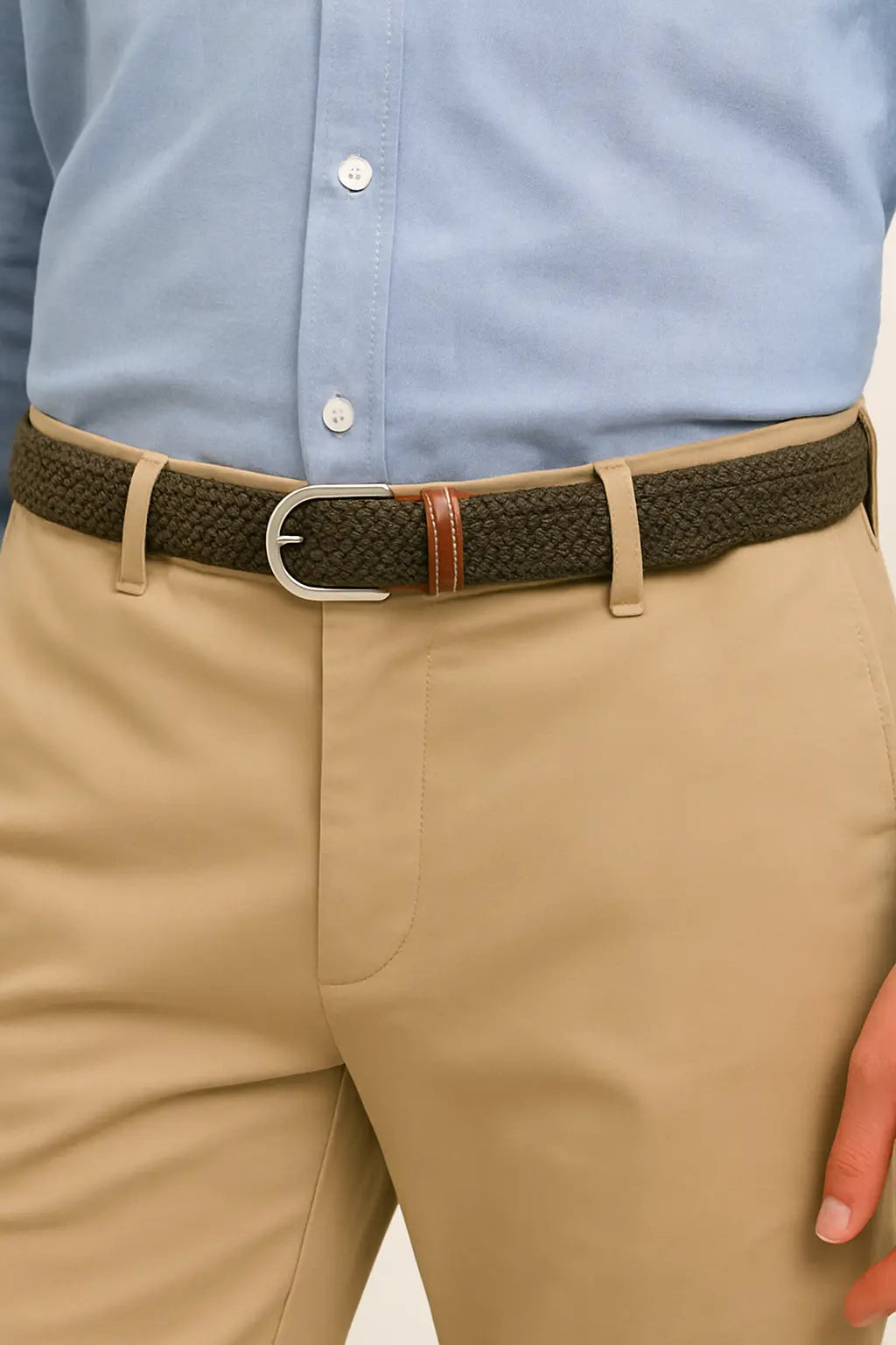 Bergman Leather shown in a lifestyle setting, full length view
