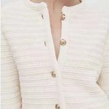 Close-up detail of Bianca Cardigan
