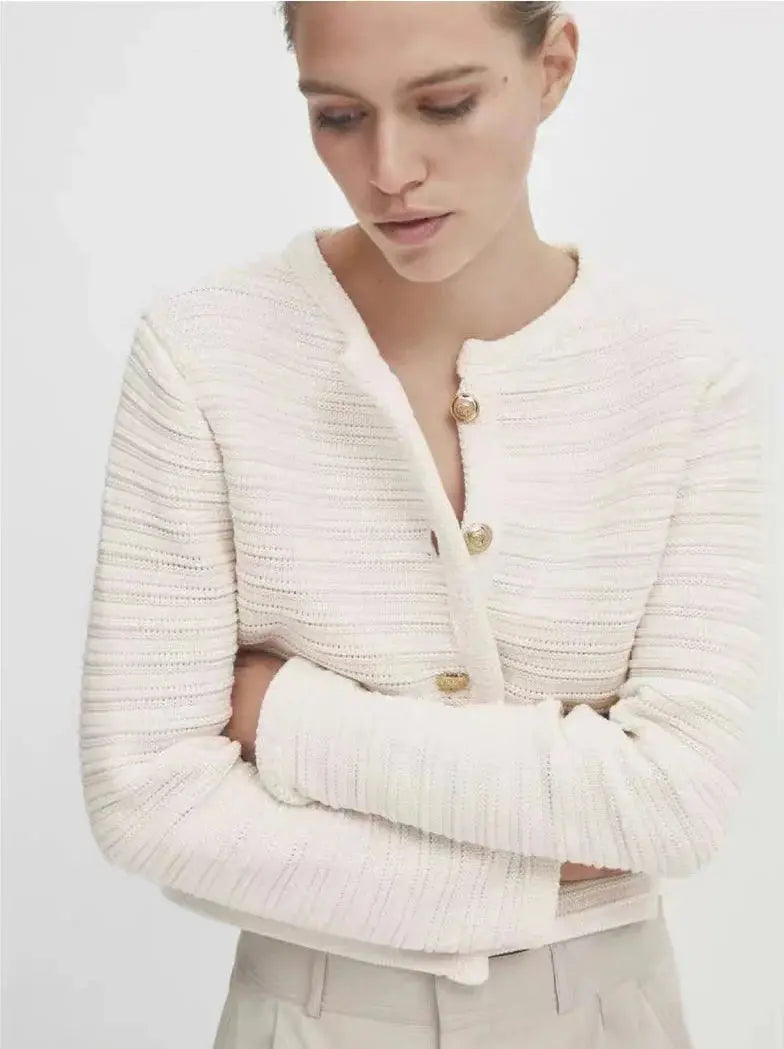 Bianca Cardigan shown in a lifestyle setting