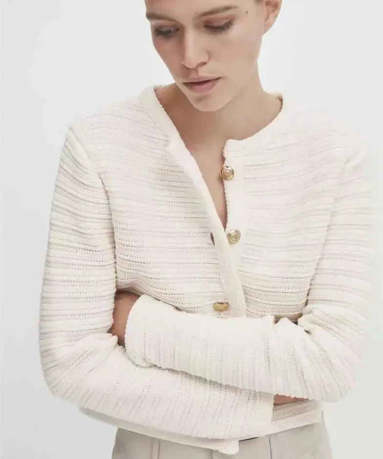 Bianca Cardigan shown in a lifestyle setting