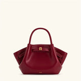 Front view of Burgundy Birch Bag