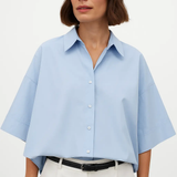 Blu Estate Shirt shown in a lifestyle setting