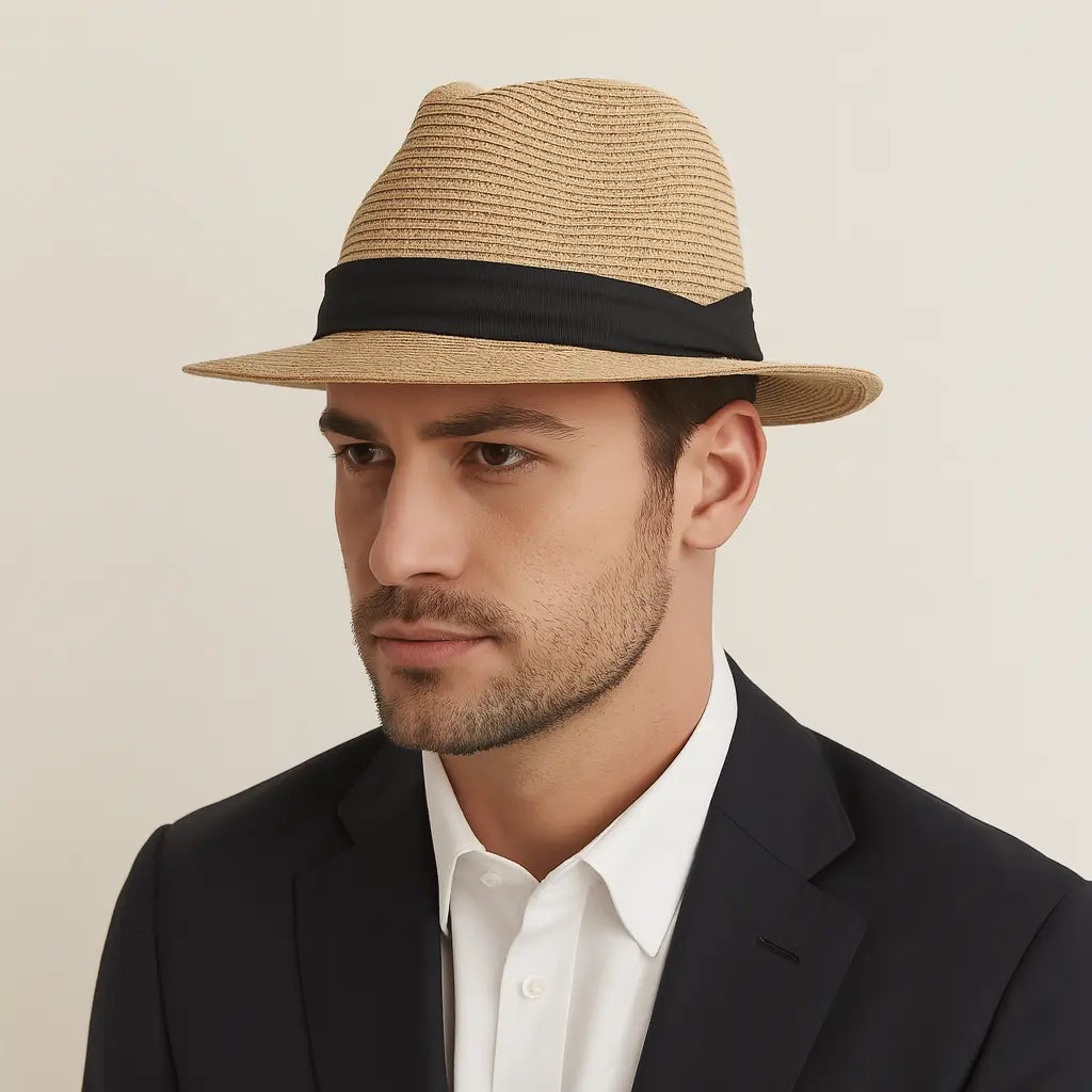 Bowler hat shown in a lifestyle setting