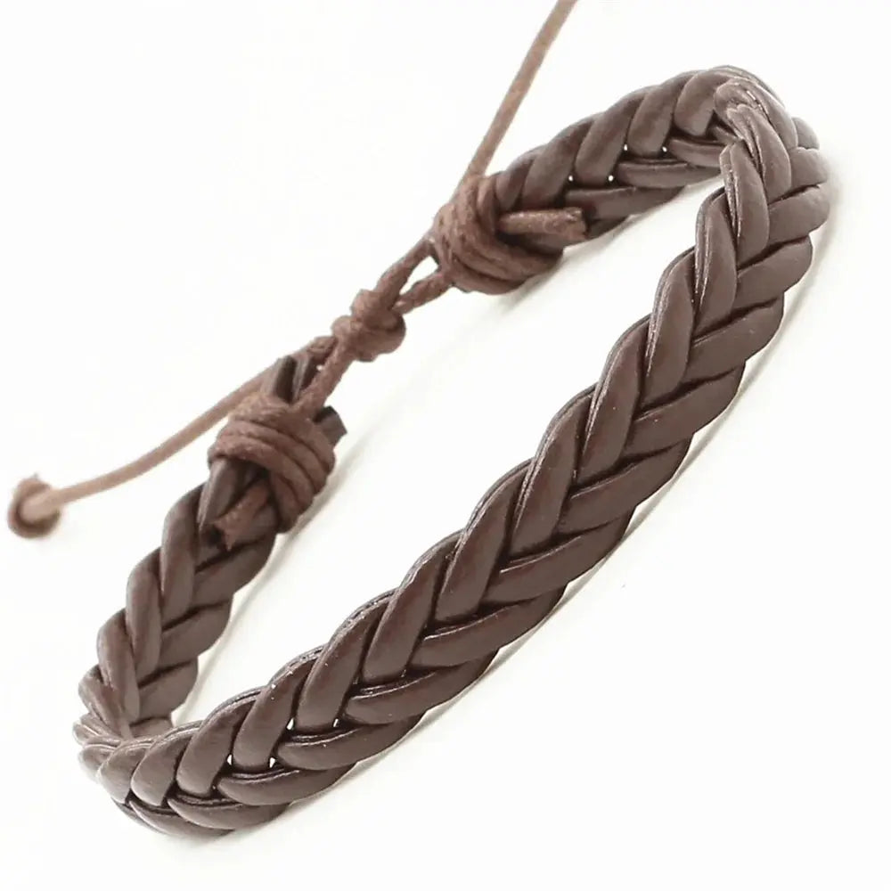 Front view of Braided Hudson Bracelet, alternate view
