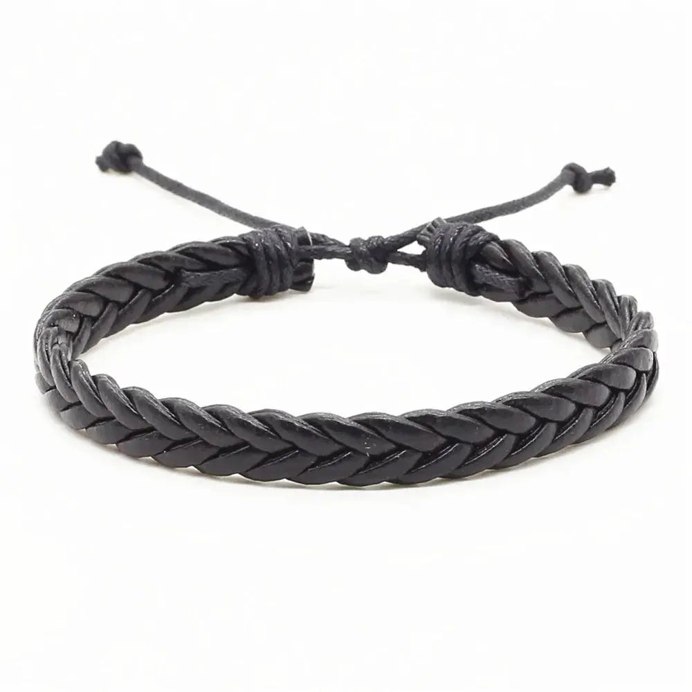 Front view of Braided Hudson Bracelet, full view