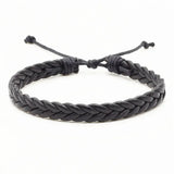 Front view of Braided Hudson Bracelet, full view