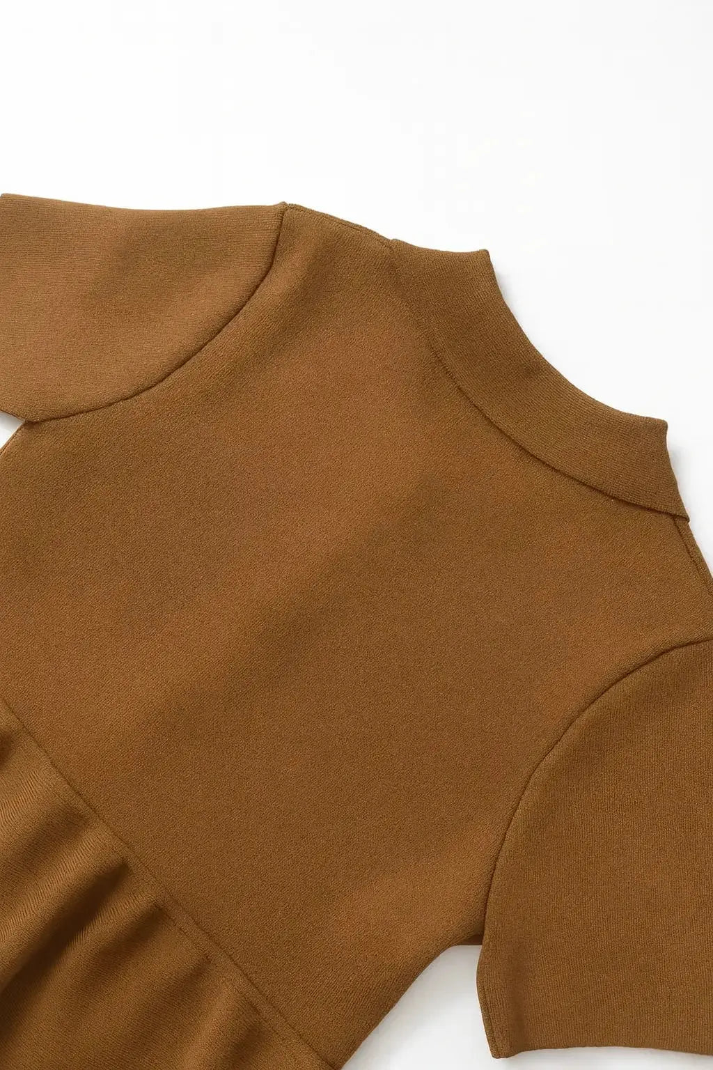 Close-up detail of Bronze Breeze Top, construction detail