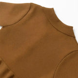 Close-up detail of Bronze Breeze Top, construction detail