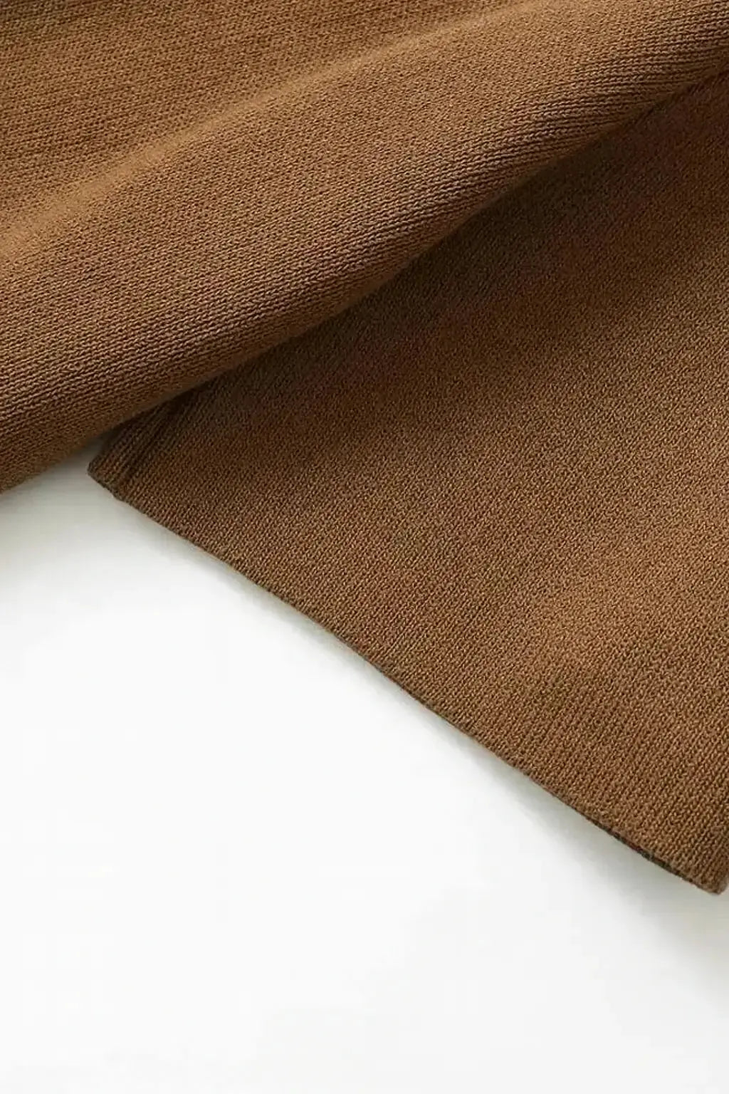 Close-up detail of Bronze Breeze Top, fabric detail