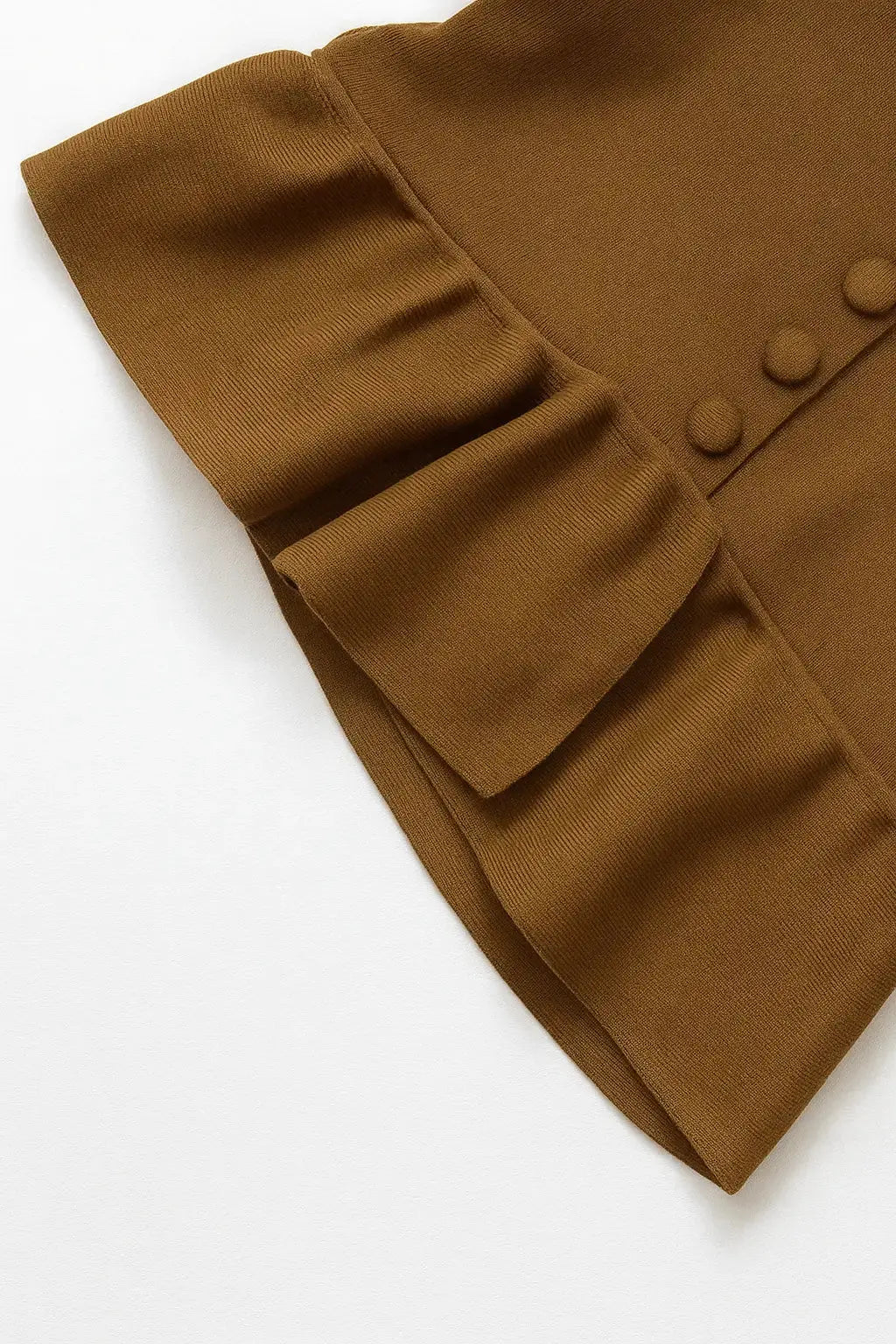 Close-up detail of Bronze Breeze Top, hardware detail