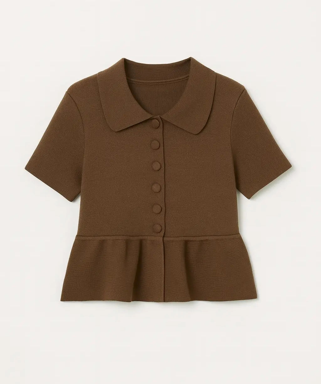 Front view of Brown Bronze Breeze Top