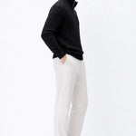 Side view of Cable Knit Half-Zip Sweater, alternate angle