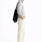 Side view of Cable Knit Half-Zip Sweater, alternate view