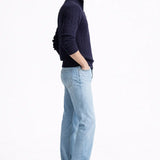 Side view of Cable Knit Half-Zip Sweater