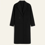 Front view of Black Calderin Coat