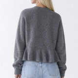 Back view of Camille Volant Cardigan