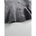 Close-up detail of Camille Volant Cardigan, fabric detail