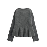 Front view of Camille Volant Cardigan