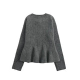 Front view of Camille Volant Cardigan