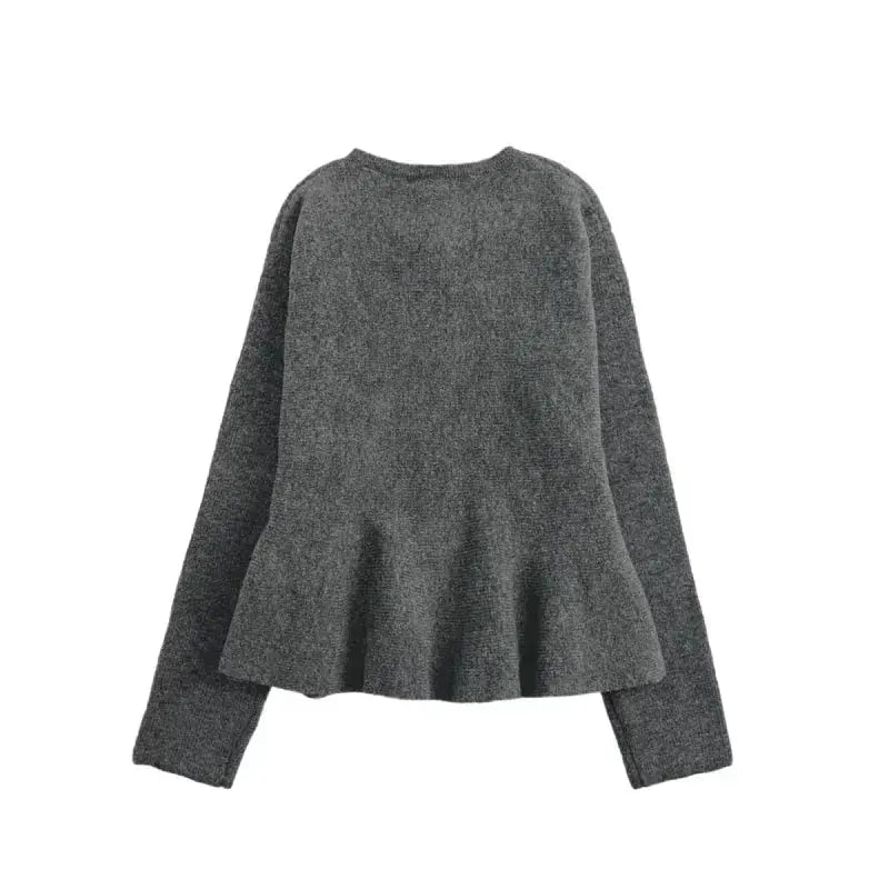Front view of Camille Volant Cardigan