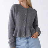 Camille Volant Cardigan shown in a lifestyle setting