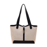 Front view of Black Canvas Zipper Bag