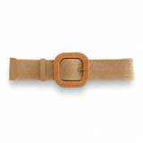 Beige Capanzo Belt shown in a lifestyle setting