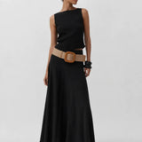 Capanzo Belt shown in a lifestyle setting, full length view