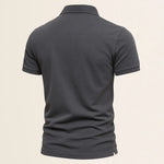 Back view of Men’s Casual Polo Shirt, full view