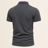 Back view of Men’s Casual Polo Shirt, full view