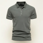 Front view of Green Men’s Casual Polo Shirt