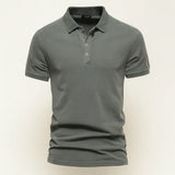 Front view of Green Men’s Casual Polo Shirt