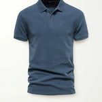 Front view of Navy Blue Men’s Casual Polo Shirt