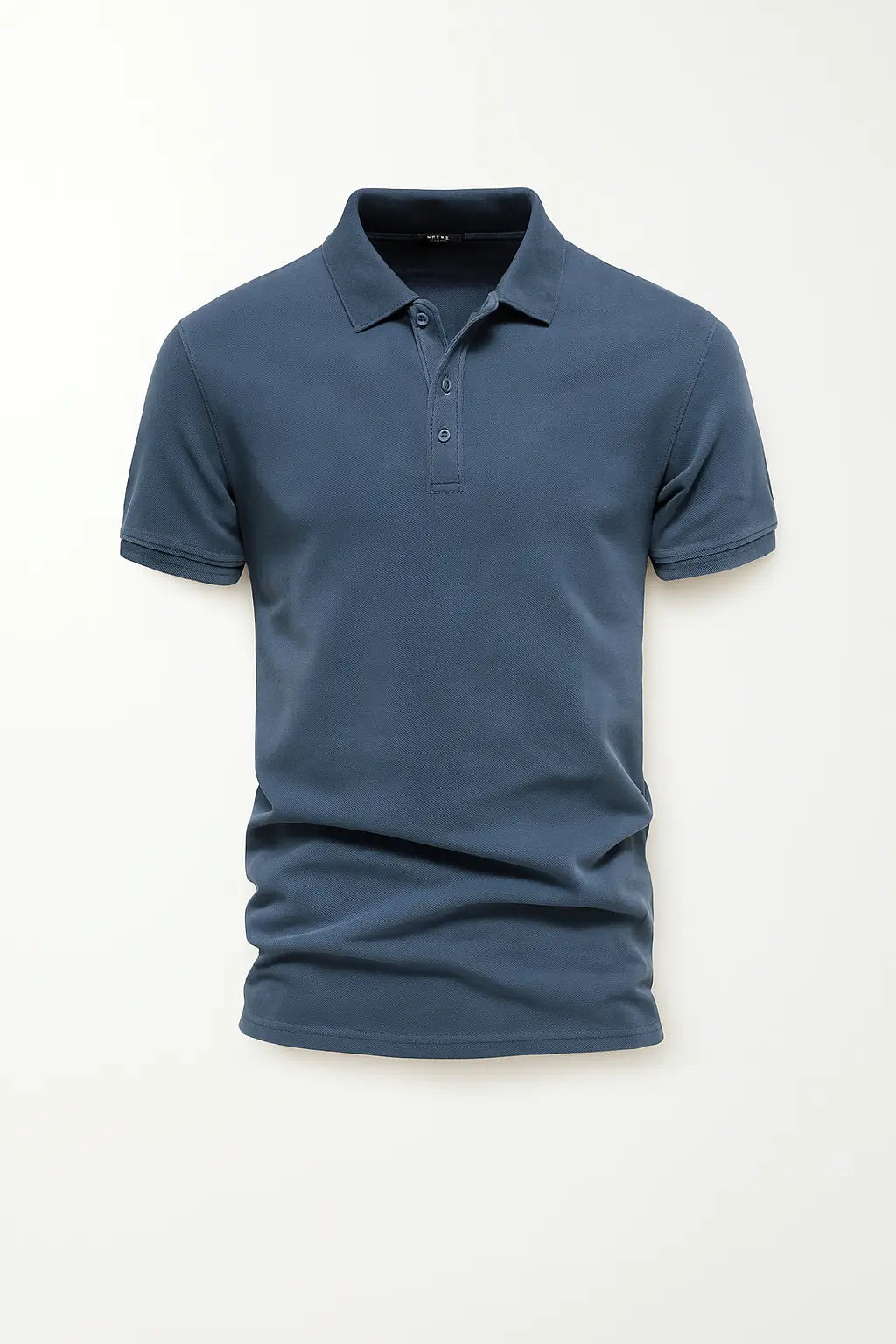 Front view of Navy Blue Men’s Casual Polo Shirt