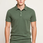 Men’s Casual Polo Shirt shown in a lifestyle setting, alternate view