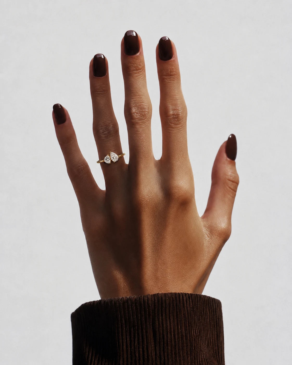 Celestia Ring shown in a lifestyle setting