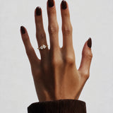 Celestia Ring shown in a lifestyle setting