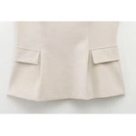 Close-up detail of Celine Top, fabric detail