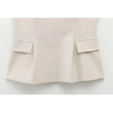 Close-up detail of Celine Top, fabric detail