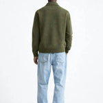 Back view of Cesare Full Zip Sweater, alternate view