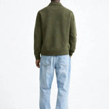 Back view of Cesare Full Zip Sweater, alternate view